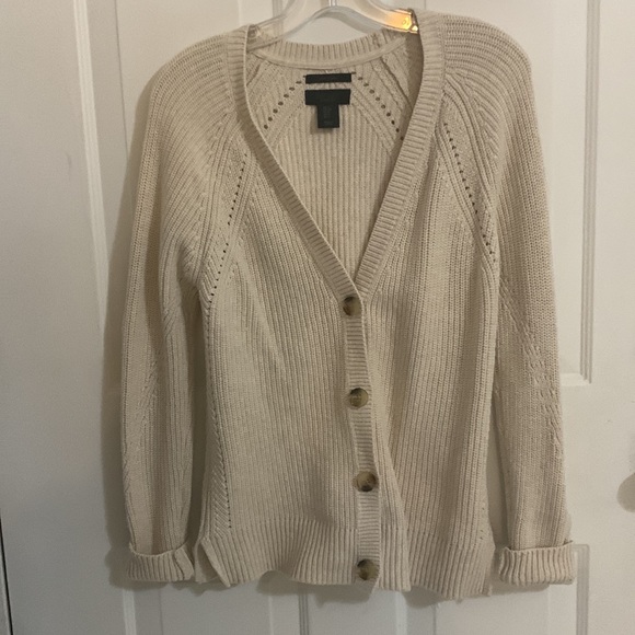 RACHEL Rachel Roy Sweaters - Rachel Roy cream button front cardigan